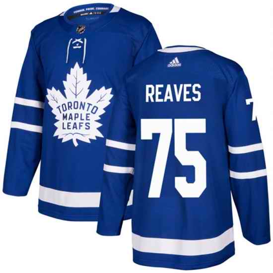 Men Toronto Maple Leafs 75 Ryan Reaves Blue Stitched Jersey